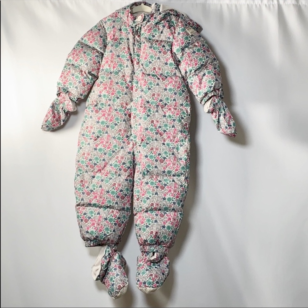 EUC Gap Floral Snowsuit 18-24months